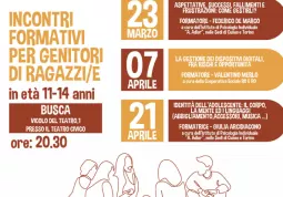 Mercoledì 23  marzo il primo di un ciclo di incontri formativi per genitori di ragazze  e ragazzi  in età 11-14